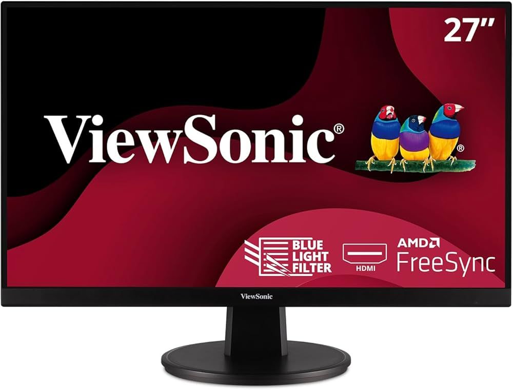 ViewSonic VA2747-MH 27 Inch Full HD 1080p Monitor with Ultra-Thin Bezel, AMD FreeSync, 100Hz, Eye... | Amazon (US)