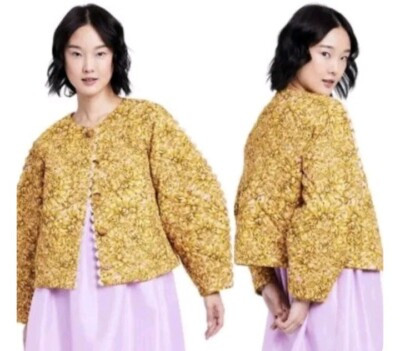 Kika Vargas Target Mum Floral Quilted Button Jacket Size Medium NEW NWT  | eBay | eBay US