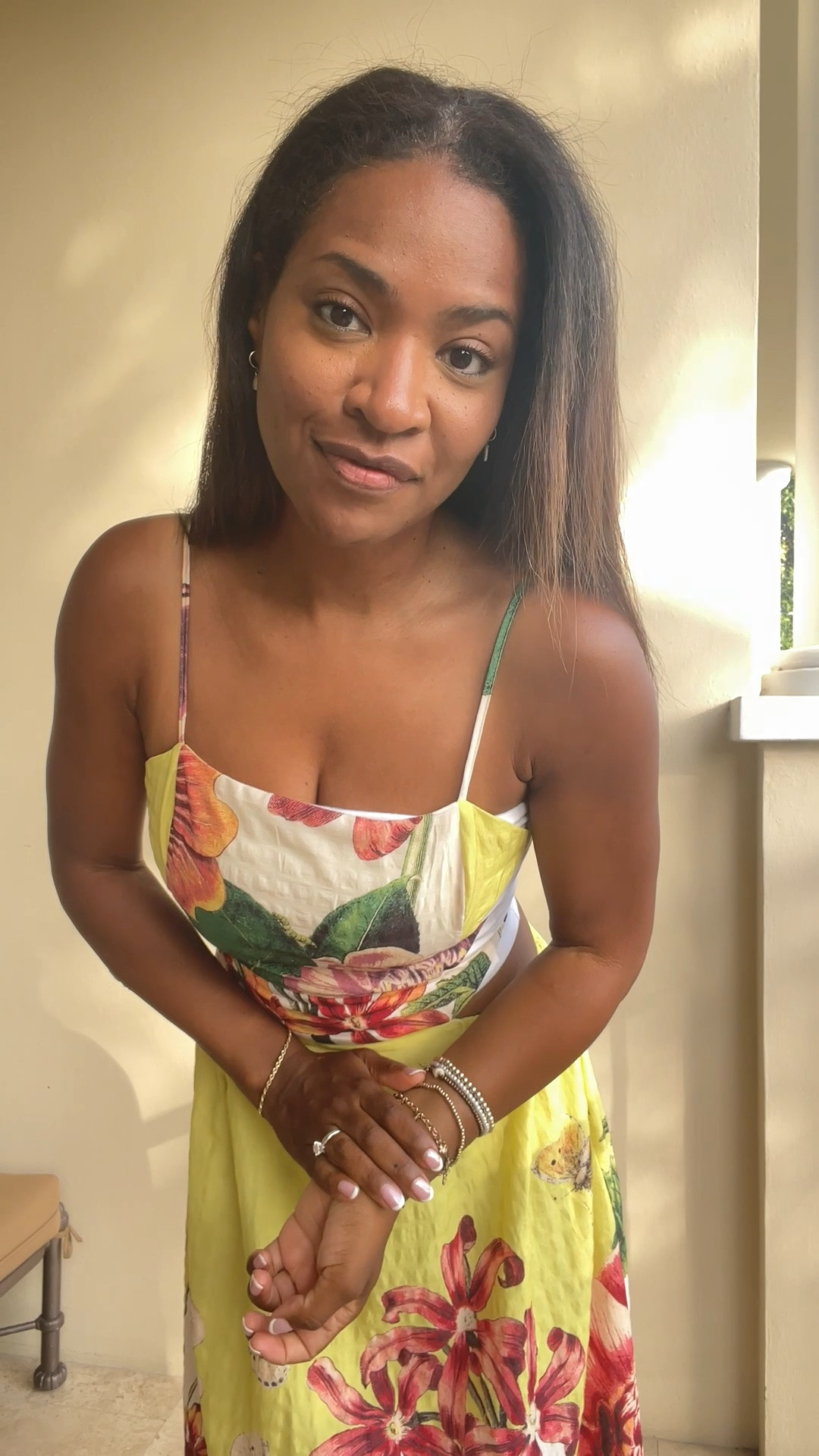 Wearing a small in the dress. I had to wear a tube top because the top of the dress was a bit smaller on the sides

#LTKgrwm #LTKootd #LTKOver40