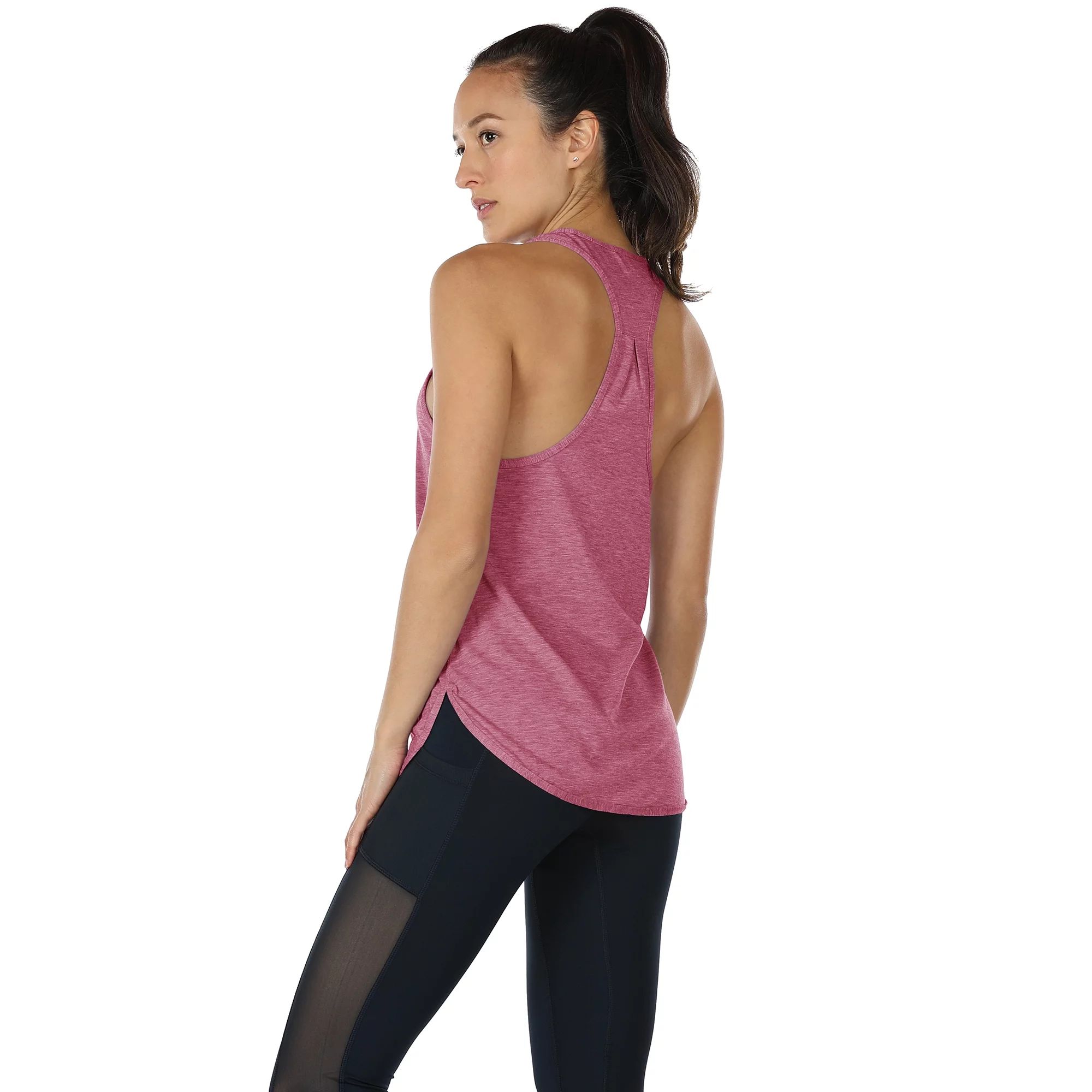icyzone Racerback Workout Tank Tops for Women - Athletic Running Yoga Tops | Walmart (US)
