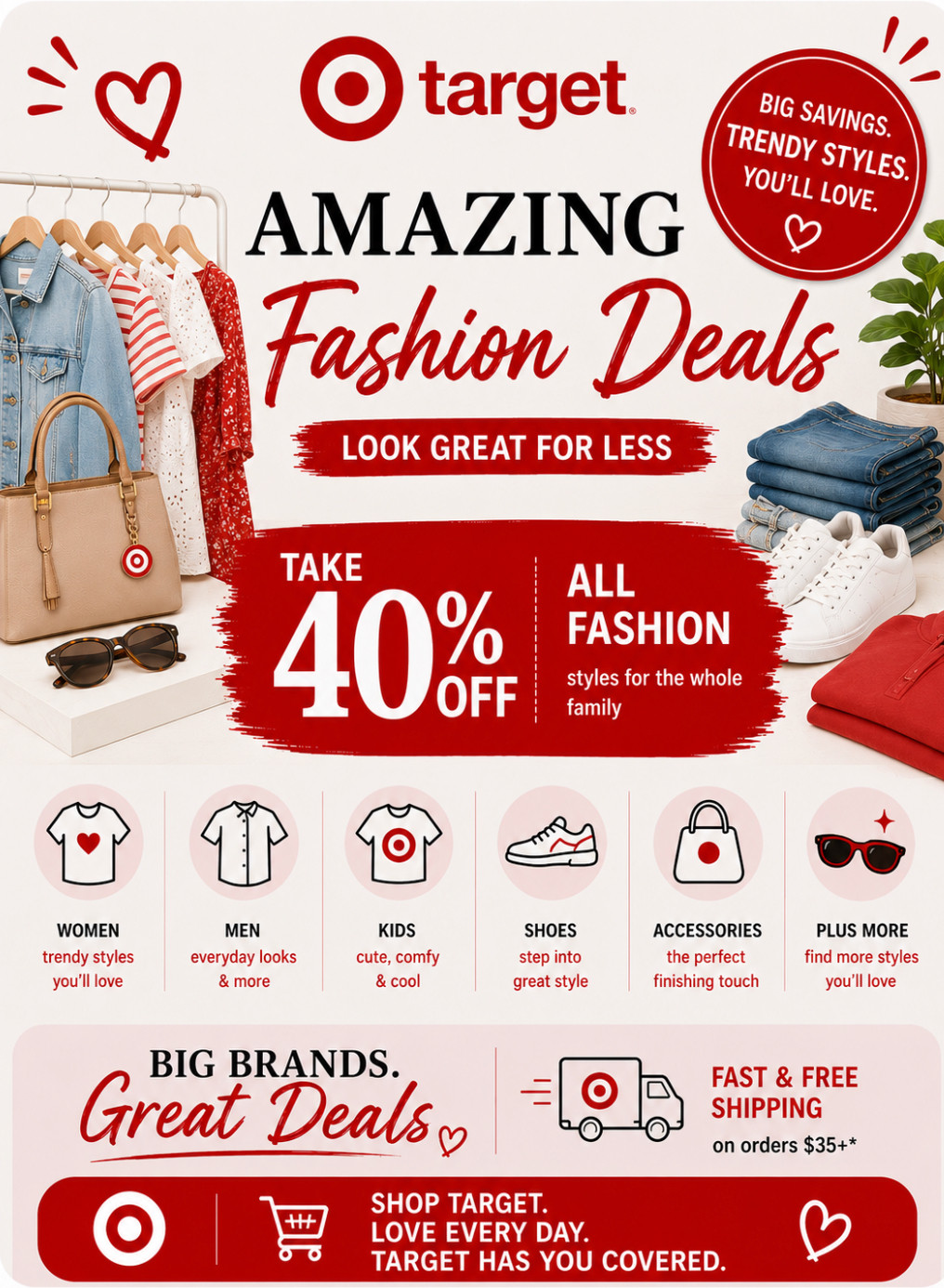 Save 40% on select fashion finds at Target  

 #LTKgrwm #LTKOver40 #LTKSaleAlert