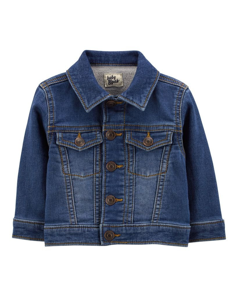 OshKosh B'gosh Baby Boy Knit-Like Denim Jacket - Dark Wash 12M Indigo | Carter's Inc