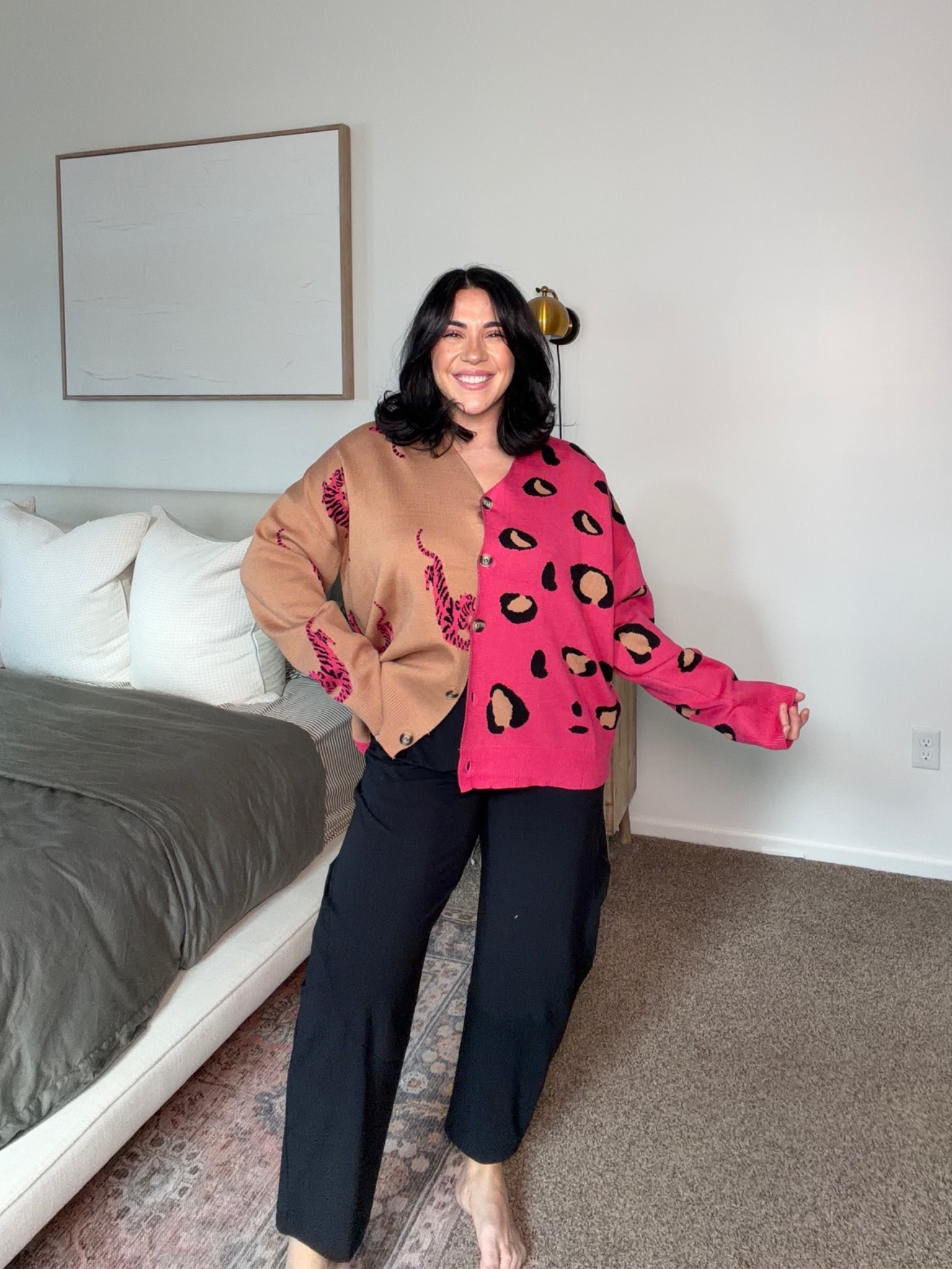 The cutest cardigan for Valentine's Day or spring? Love the fit and the patterns are so fun. Pants are a splurge but so nice. 


#LTKMidsize #LTKgrwm #LTKSeasonal