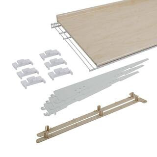 Everbilt Genevieve Birch 1-Tier Plastic and Steel Closet Organization Shoe Rack (48 in. W x 16 in... | The Home Depot