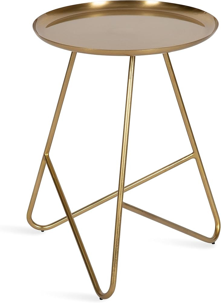 Amazon.com: Kate and Laurel Birgit Midcentury Modern Side Table, 16 x 16 x 21, Gold, Glam End Tab... | Amazon (US)