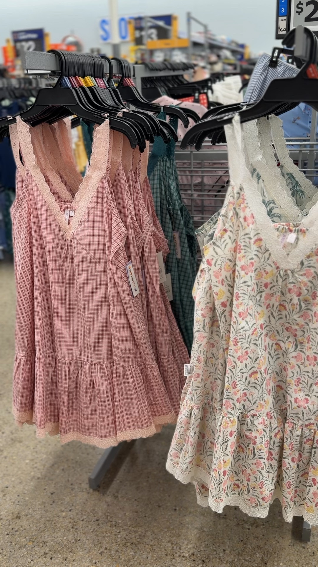 Walmart nightgowns or sleep dresses, these could be from Lake and you’d never know! #walmartfashion