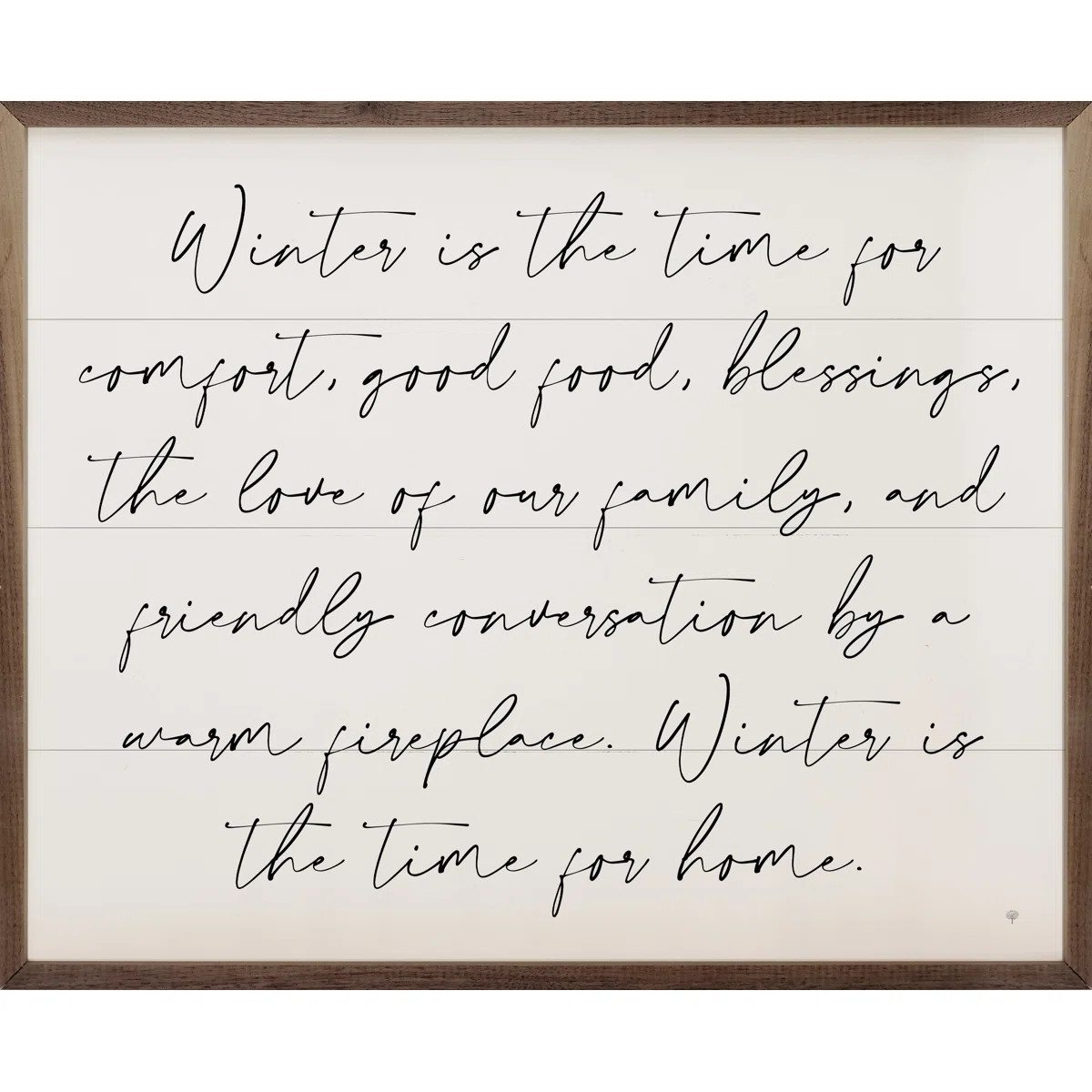 Winter Is The Time White | Wayfair North America