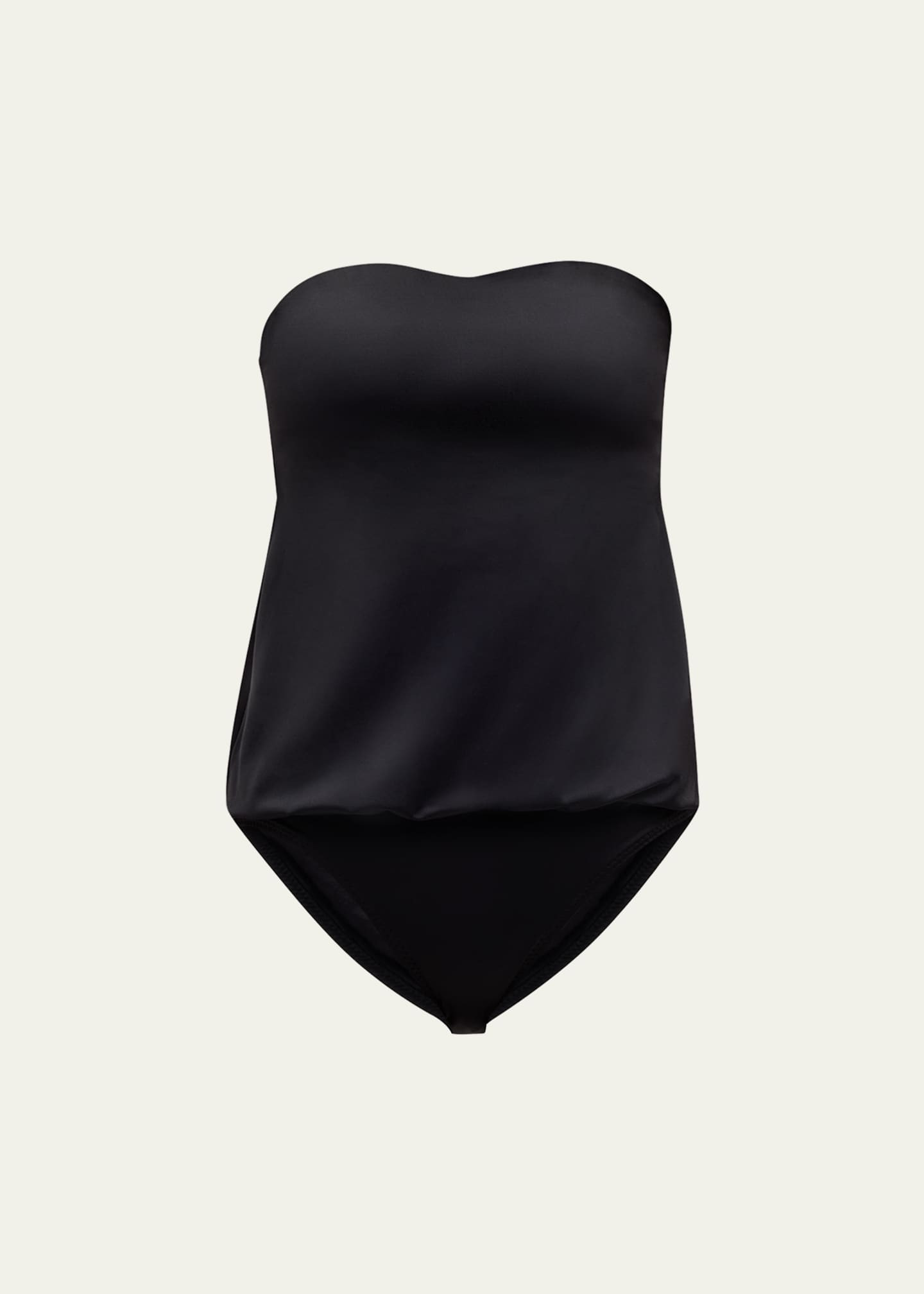 Norma Kamali Strapless Babydoll Mio One-Piece Swimsuit | Bergdorf Goodman