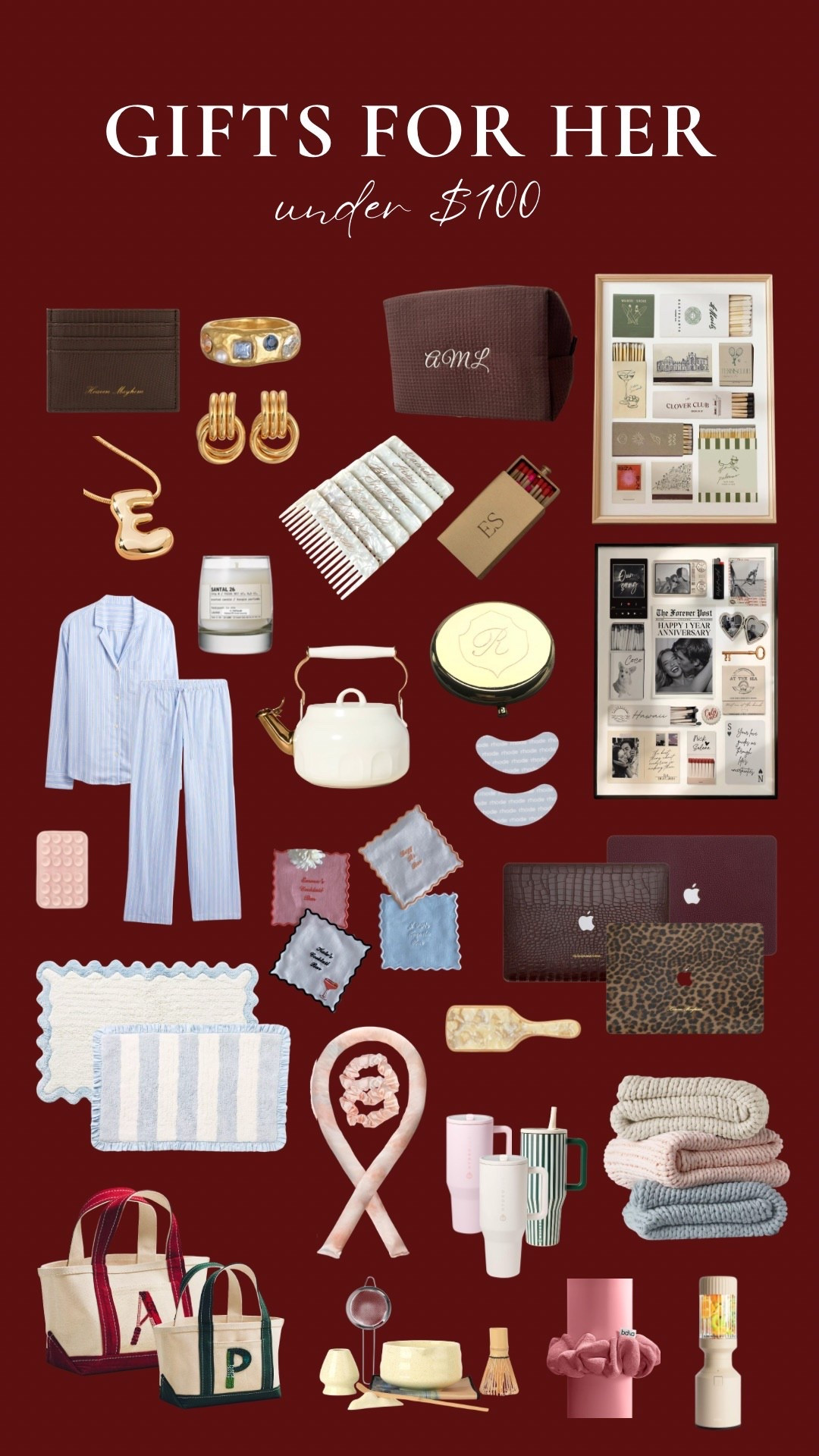 GIFT GUIDE 2025 // gifts for her under $100! these make for great gifts for yourself, a bestie, mom, sister, best friend etc! 

#LTKGiftGuide #LTKCyberWeek #LTKHoliday