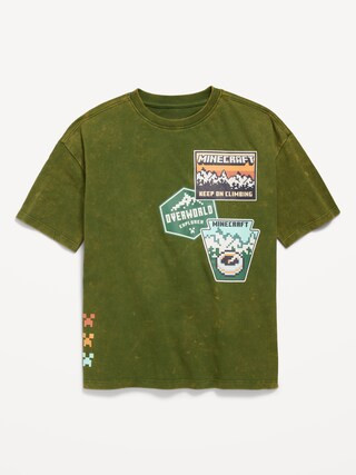Oversized Minecraft™ Gender-Neutral Graphic T-Shirt for Kids | Old Navy (US)