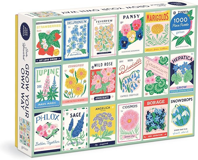 Galison - Ever Upward Grow Your Own Way 1000 Piece Jigsaw Puzzle | Illustration by Emily Taylor, ... | Amazon (US)