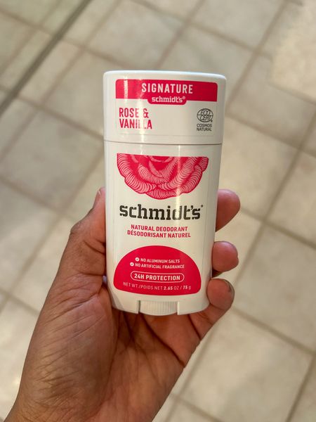 It’s been a year since I switched over to natural deodorant. I found that Schmidt’s natural deodorant keeps me smelling fresh for 24+ hours. My two favorite scents are lavender & safe and rose & vanilla. These scents give the perfect spring vibe. 
