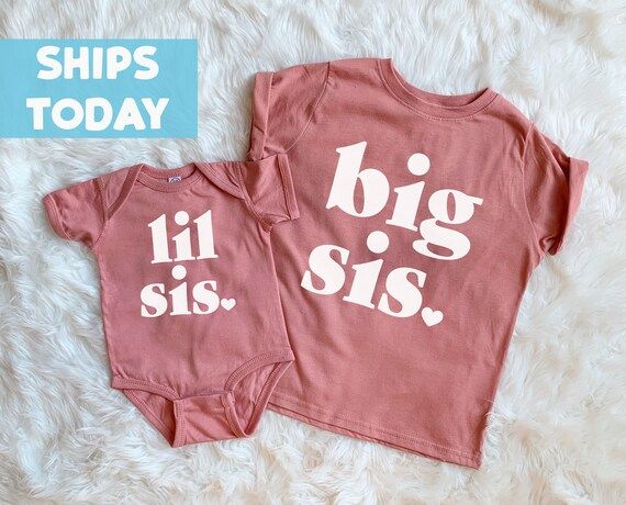 Big Sister Little Sister Shirt | Big Sis Shirt | Lil Sis Shirt | Big Sister Outfit | Little Siste... | Etsy (US)