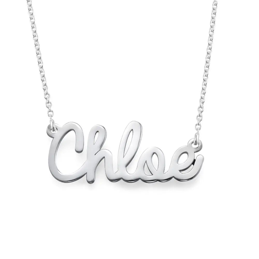 Personalized Cursive Name Necklace in Sterling Silver | MYKA