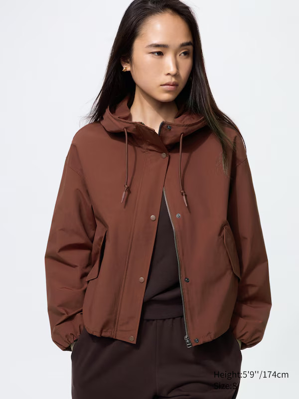 Cotton Blend Short Parka | UNIQLO (UK)