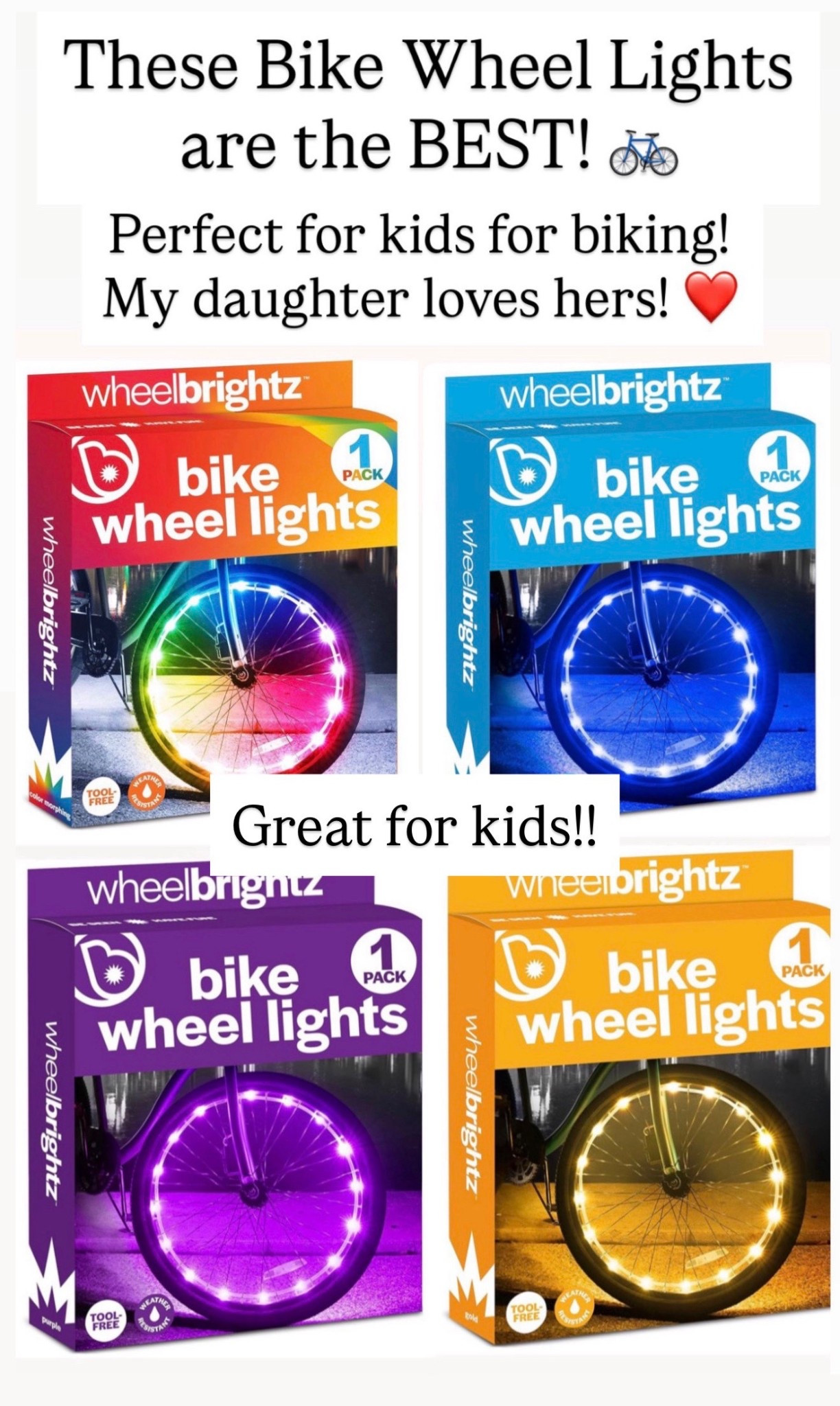 These are so cool to put on your child’s bike. With spring being here and them out on their bikes more than they have been in months, such a fun addition.

#LTKKids