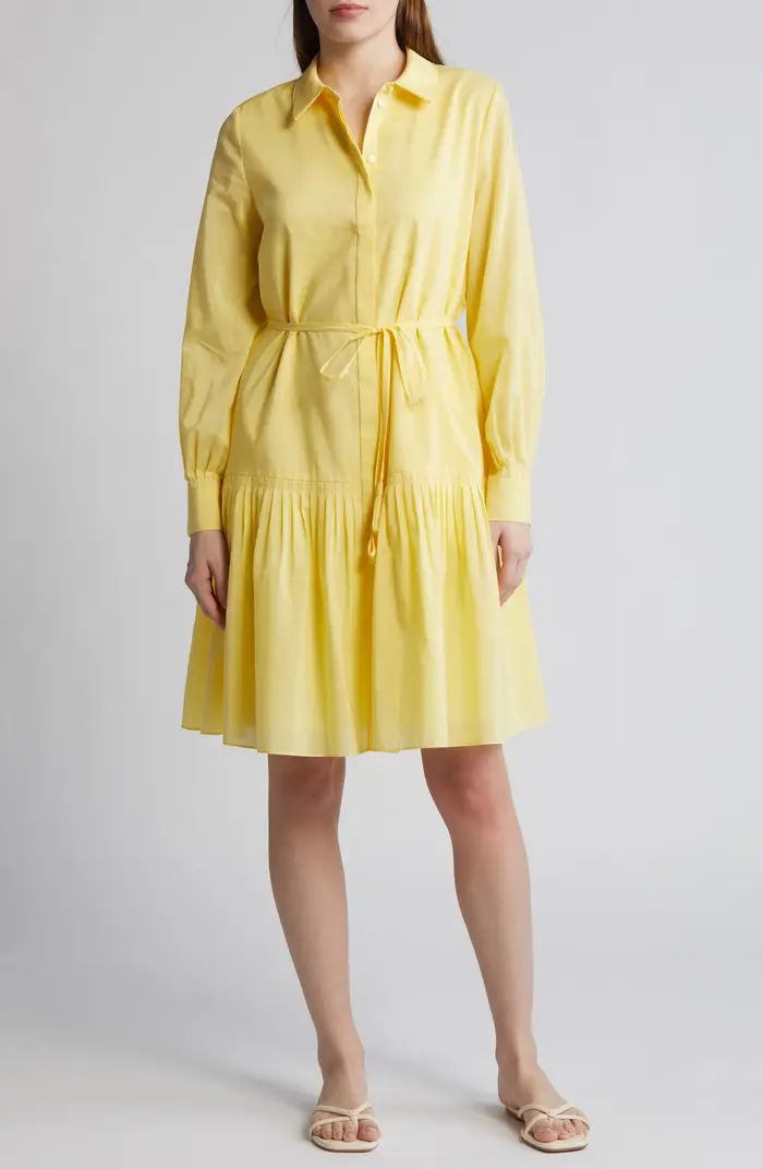 KOBI HALPERIN Viola Long Sleeve Cotton & Silk Shirtdress | Nordstrom | Nordstrom