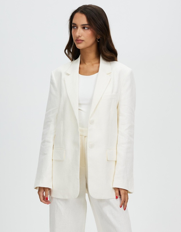 Leila Linen Jacket | THE ICONIC (AU & NZ)