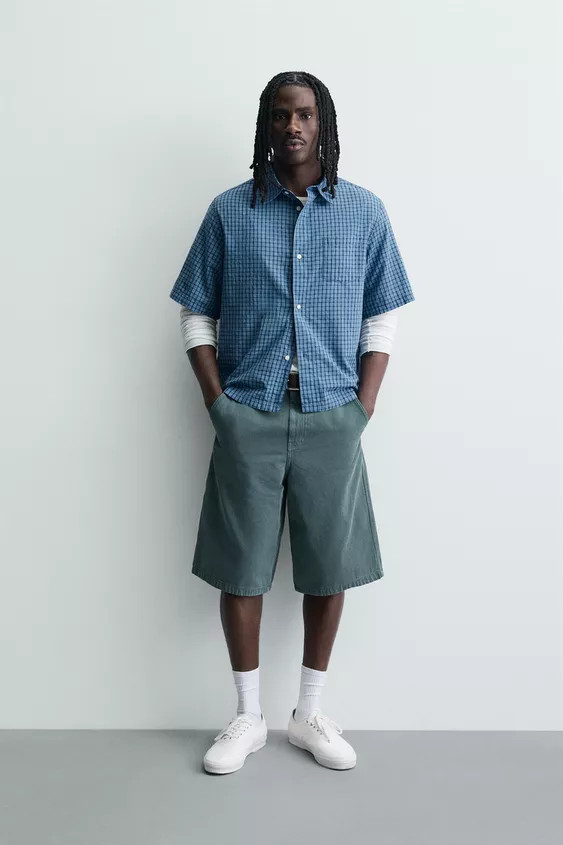 BOXY FIT PLAID SHIRT | Zara US