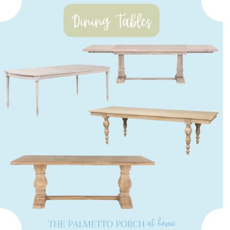 Classic coastal tables for your dining room, breakfast nook or casual eating area. Great for Thanksgiving dinner!

#LTKhome