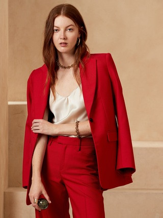 Sculpted-Fit Italian Wool Blazer | Banana Republic (US)