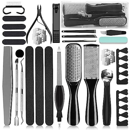 36 in 1 Pedicure Kit, Professional Pedicure Tools Foot Rasp Foot Dead Skin Remover for Home & Salon Care | Amazon (US)