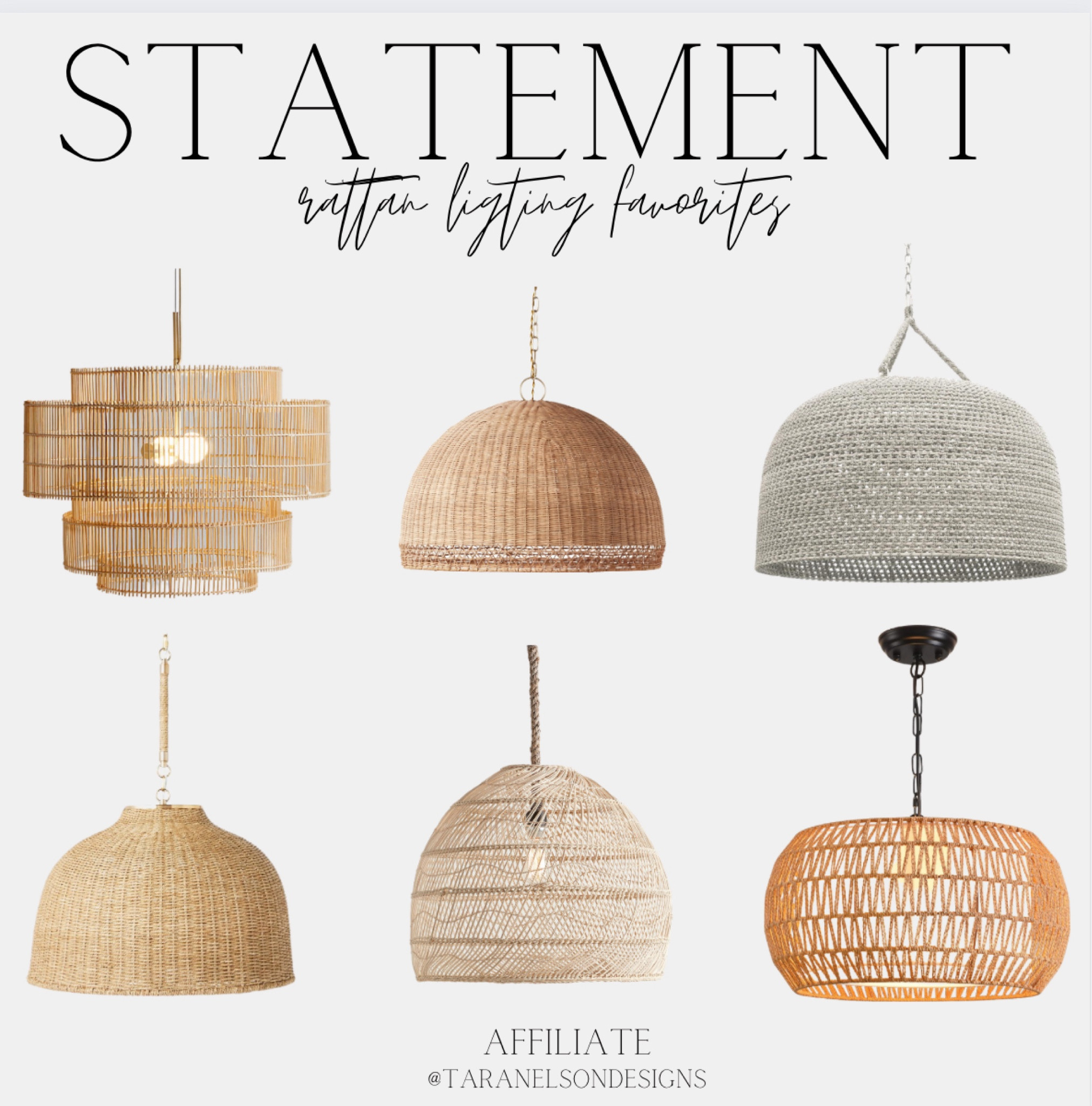 Statement Rattan Lighting Fixture Favorites 🤍

#LTKhome