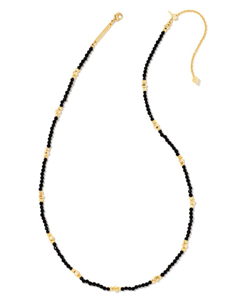 Britt Gold Choker Necklace in Black Agate | Kendra Scott
