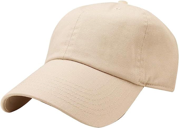 Falari Classic Baseball Cap Dad Hat 100% Cotton Soft Adjustable Size | Amazon (US)