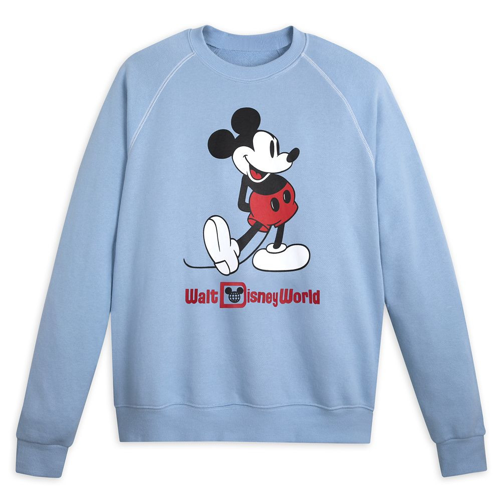 Mickey Mouse Classic Sweatshirt for Adults – Walt Disney World – Blue | shopDisney | Disney Store