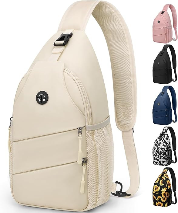 Crossbody Bags for Women Men Trendy Sling Bag Backpack Casual Chest Bag with Convertible Shoulder... | Amazon (US)