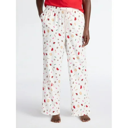 Joyspun Women s Flannel Sleep Pants 30 Inseam Sizes XS-3X | Walmart (US)
