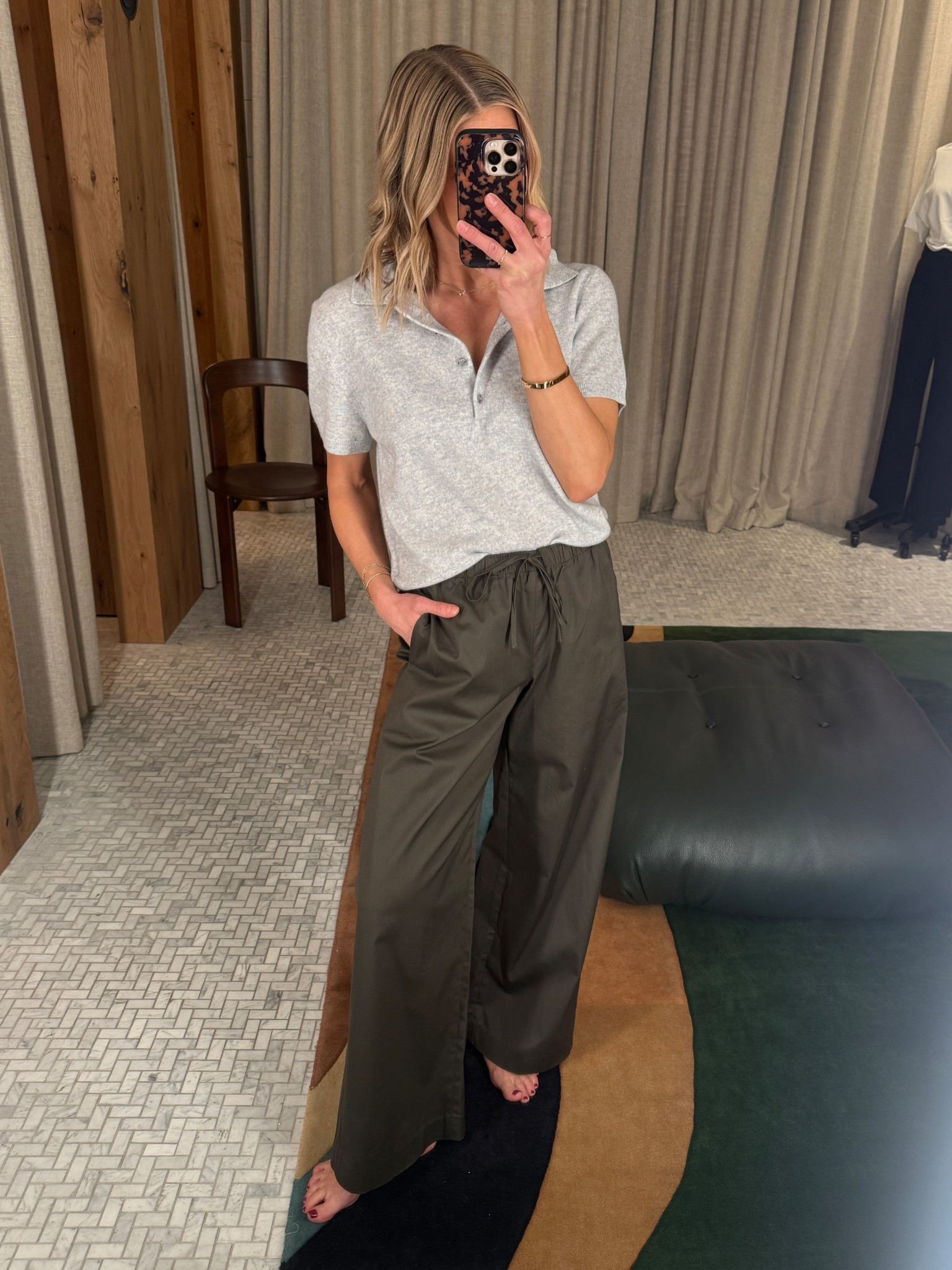 Wearing small pants, medium cashmere polo (stay tts for closer fit)

#LTKOver40 #LTKootd #LTKgrwm