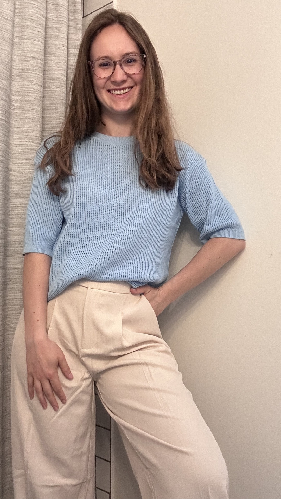 Tailored look, all-day comfort 🤍

These trousers are SUCH a good find. They have that polished, structured look but feel lightweight and easy to wear all day (yes, even sitting at a desk 🙌🏼). The high waist + pleating is super flattering and gives that effortless, put-together vibe.

I love how versatile they are—perfect for work, but just as cute dressed down with a tee and sneakers 🤍

✔️ Flowy, comfortable fit
✔️ Flattering high-waisted style
✔️ Easy to dress up or down

A staple pair you’ll keep reaching for! #LTKWorkwear #LTKStyle #LTKFinds

#LTKSeasonal #LTKWorkwear #LTKootd