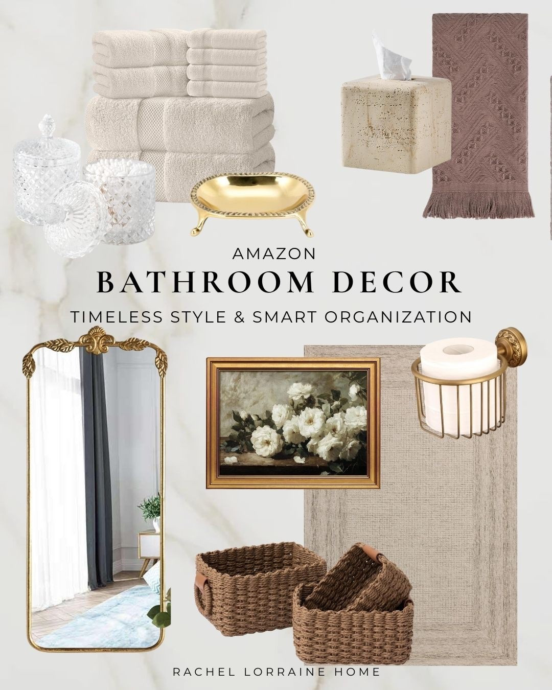 Amazon Bathroom Decor Ideas ✨Looking for bathroom decor ideas that feel classic, calm, and elevated? These Amazon bathroom finds combine timeless style with smart bathroom organization. Perfect for small bathroom ideas, guest bathroom decor, or primary bathroom upgrades—featuring neutral accessories, polished storage, and affordable bathroom decor that looks high-end and works for real life.

#LTKHome