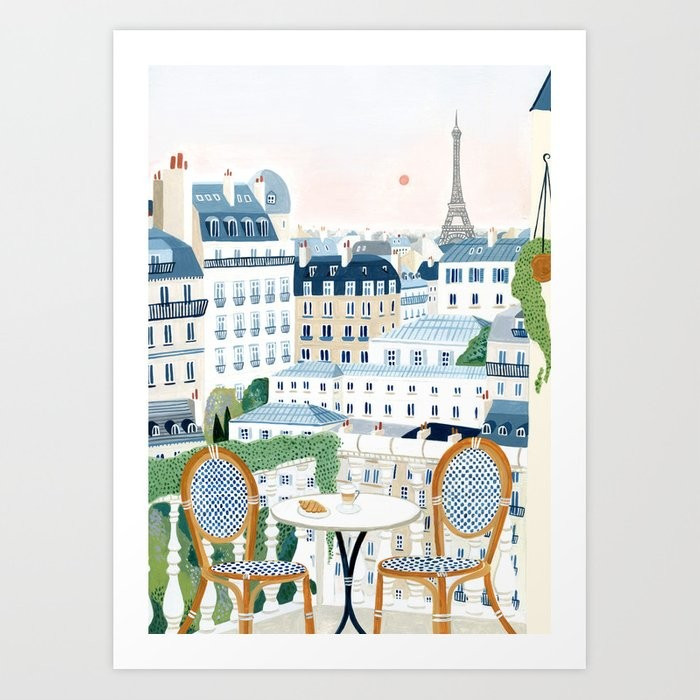 Paris Gender Neutral Nursery Decor | Society6
