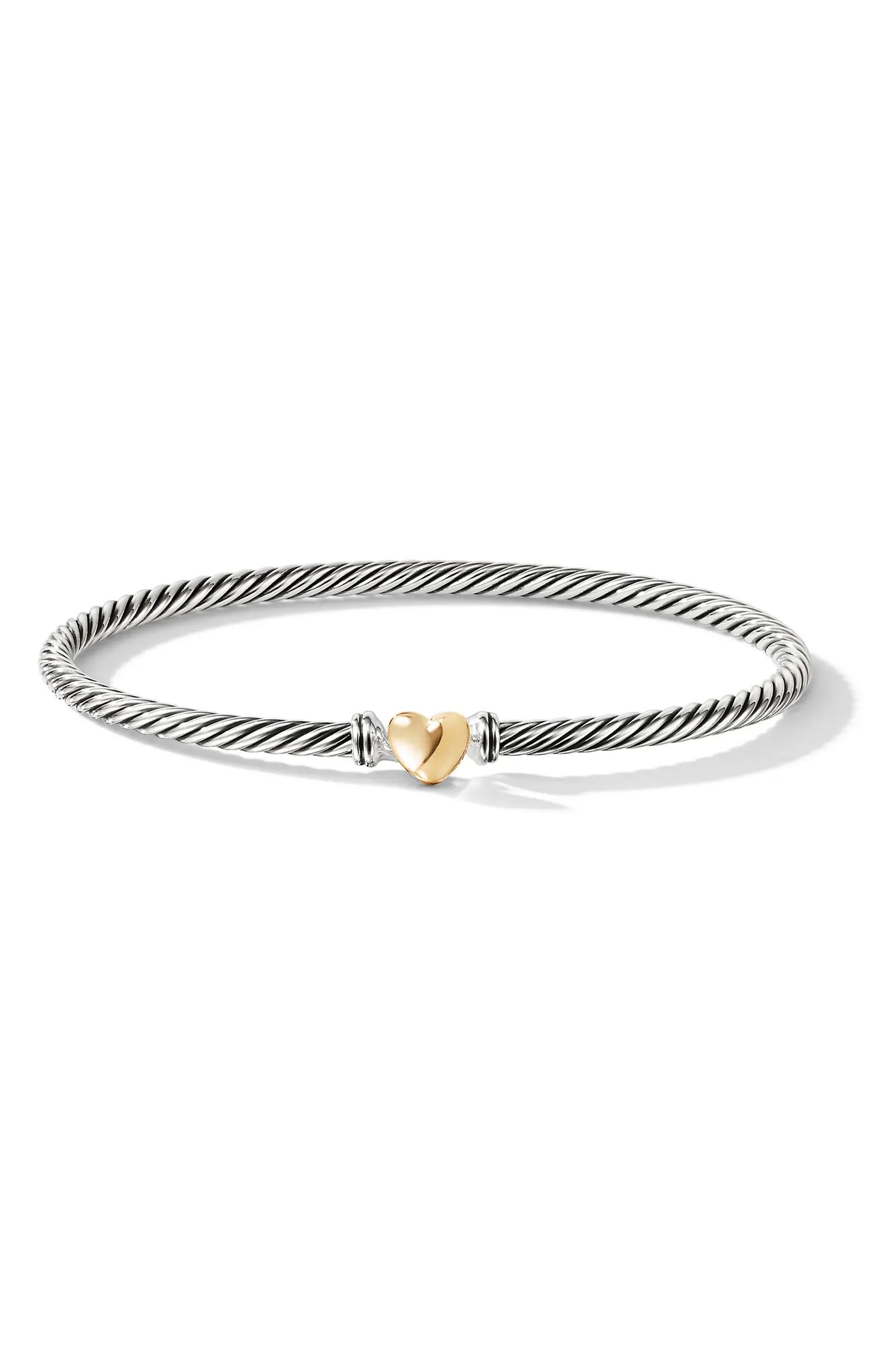 Cable Collectibles Heart Bracelet with 18K Gold | Nordstrom