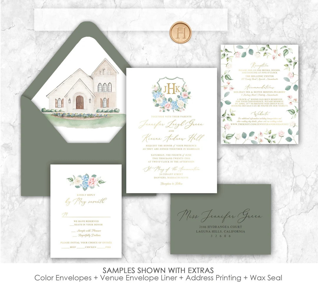 Deep in the Heart Farm Wedding Invitation, Texas, custom venue wedding invitation, Venue wedding ... | Etsy (US)