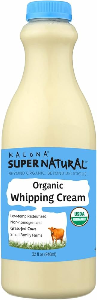Kalona SuperNatural Organic Whipping Cream, 32 Fl oz | Amazon (US)