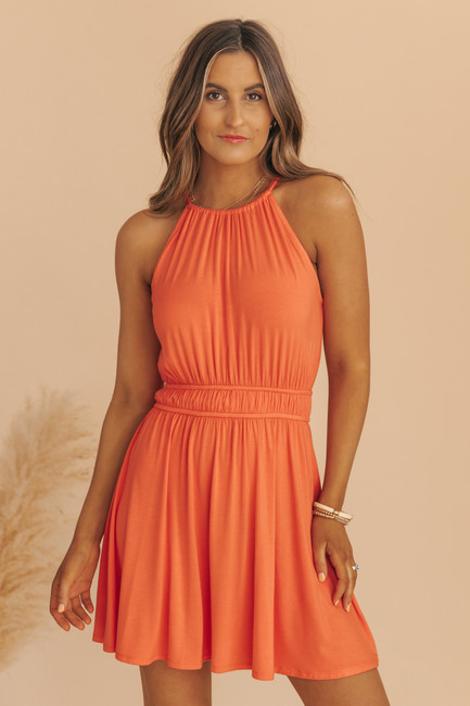 Coral Racerback Mini Dress - FINAL SALE | Magnolia Boutique