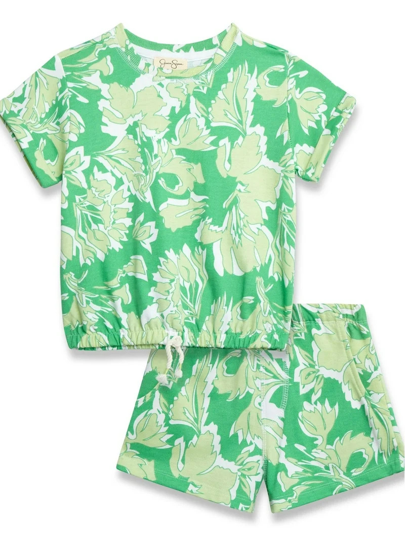 Jessica Simpson Girls' Top and Shorts Set, 2-Piece, Size 4-6X | Walmart (US)