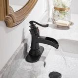 No Brand Waterfall Single Hole Bathroom Faucet | Wayfair North America