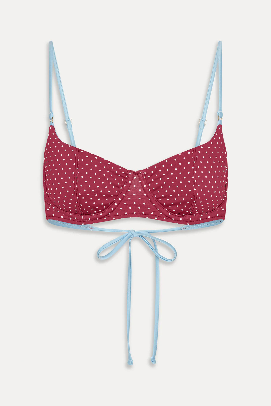 Cola Polka Dot Bikini Top - Tuscany | Frankies Bikinis