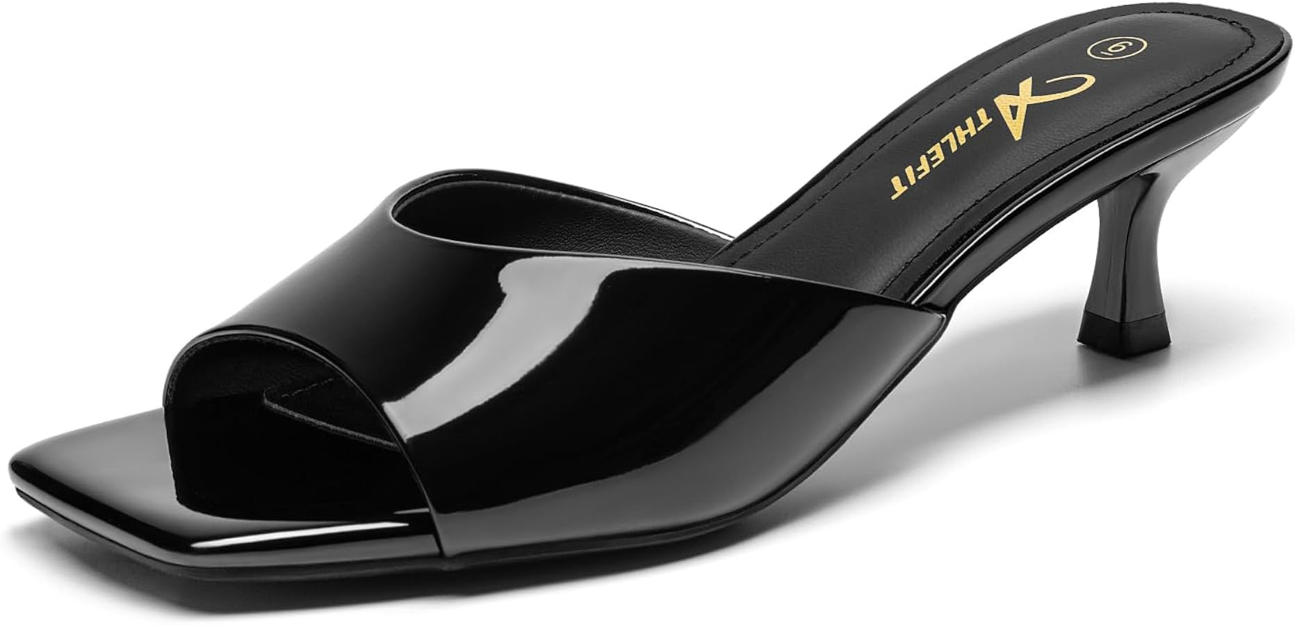 Athlefit Kitten Heels for Women Heeled Sandals Square Open Toe Low Heels 2 Inch Comfortable Slip ... | Amazon (CA)