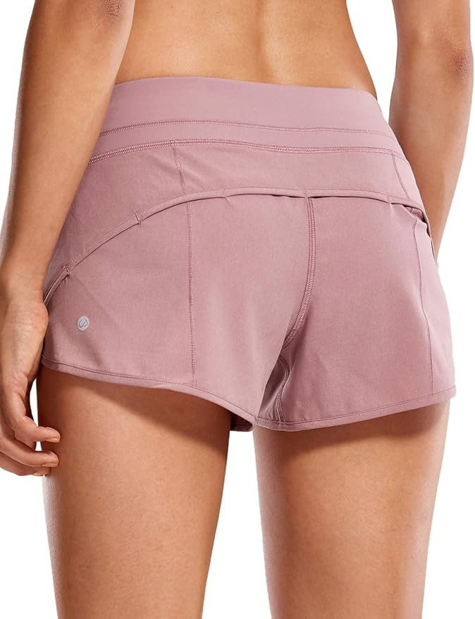 CRZ YOGA Women's Quick-Dry Workout Sports Active Running Shorts - 2.5 Inches | Amazon (US)