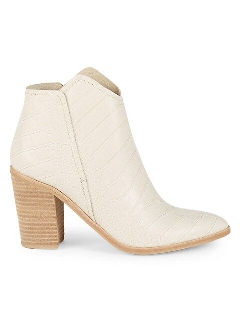 Dolce Vita Rozane Snakeskin-Embossed Leather Booties on SALE | Saks OFF 5TH | Saks Fifth Avenue OFF 5TH