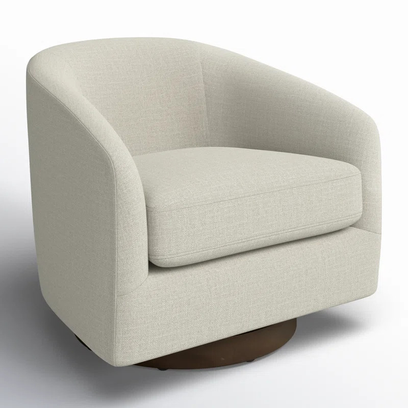 Bennett Upholstered Swivel Barrel Chair | Wayfair North America