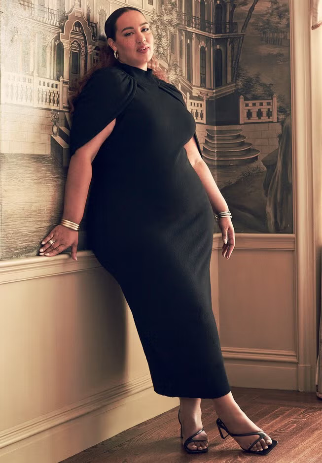 Sweater Cape Dress | Eloquii