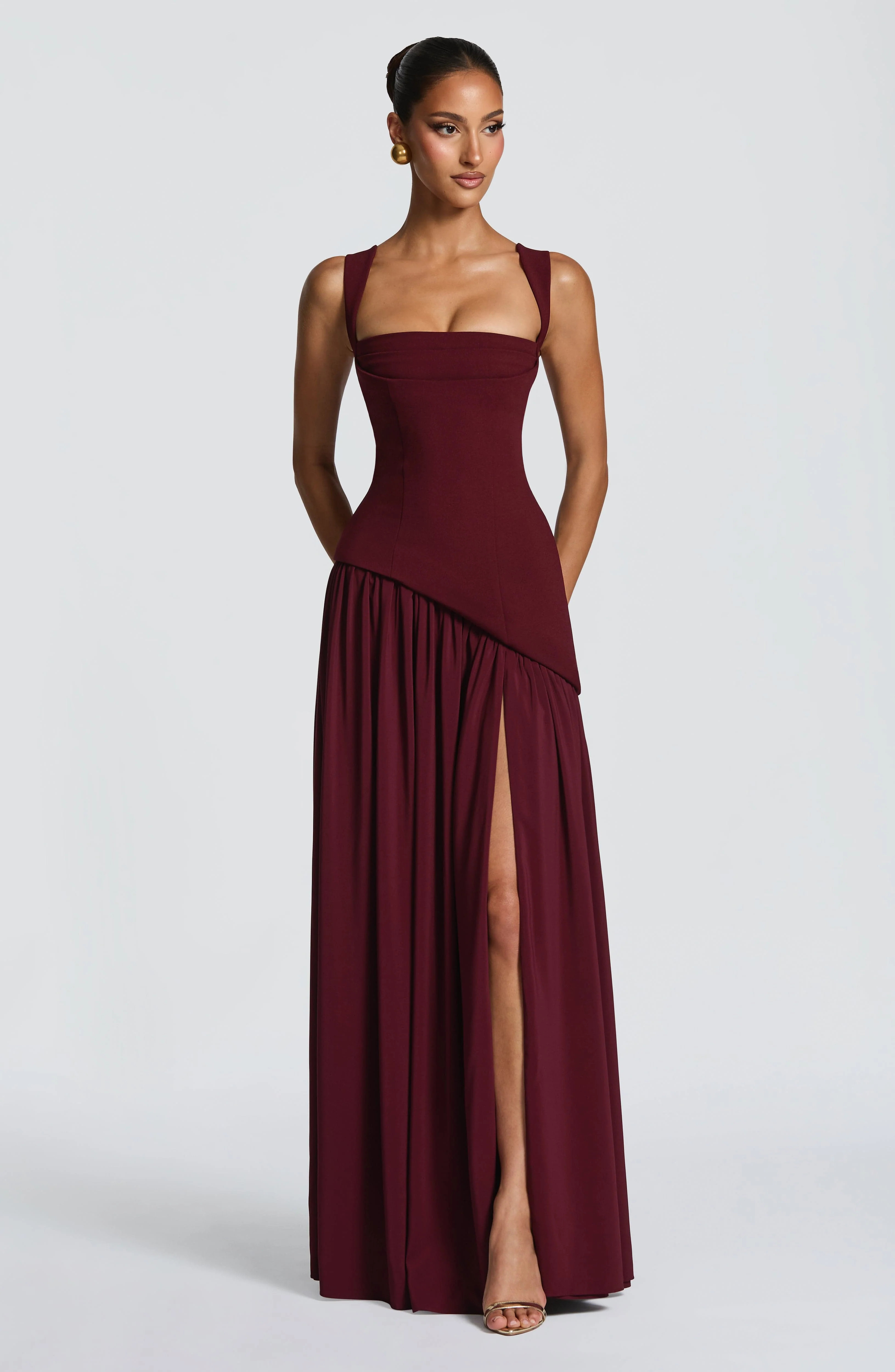 Tullulah Maxi Dress - Cherry Lacquer | Babyboo (global)