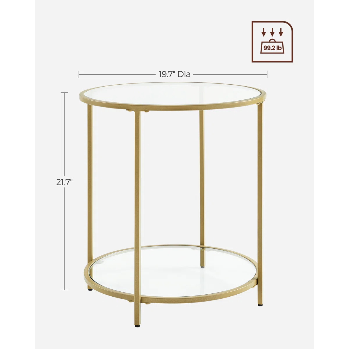 Zipcode Design™ Doynton Glass End Table with Storage & Reviews | Wayfair | Wayfair North America